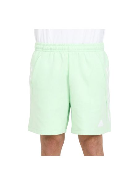 Shorts de sport à rayures Adidas vert
