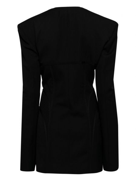 Sukienka mini wełniana Mach & Mach czarna
