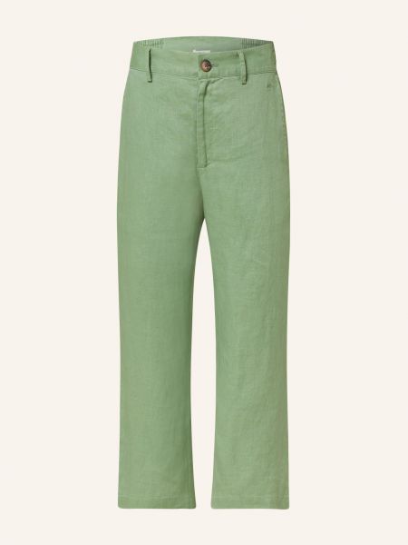 Proste spodnie Fynch-hatton zielone