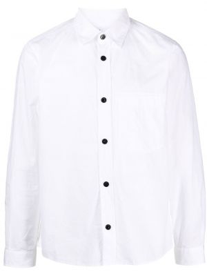 Памучна риза Stone Island бяло
