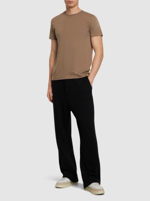 Βαμβακερό πουκάμισο lyocell Cdlp μαύρο