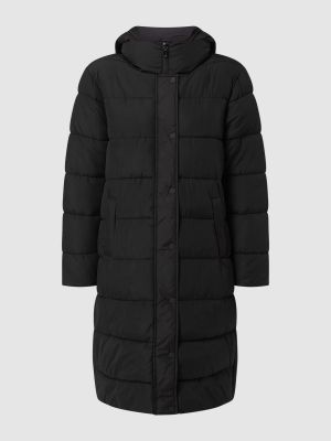 Pikowany płaszcz zimowy z kapturem dwustronny Tom Tailor czarny