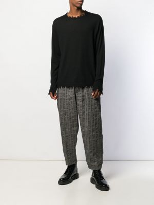 Pullover mit rundem ausschnitt Uma Wang schwarz