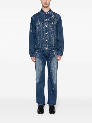 Proste jeansy Yohji Yamamoto niebieskie