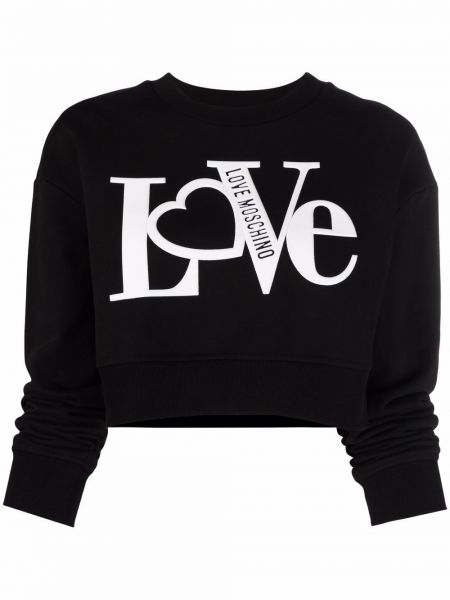 Sweatshirt Love Moschino svart