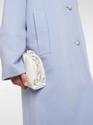 Hedvábný vlněný krátký kabát Joseph modrý
