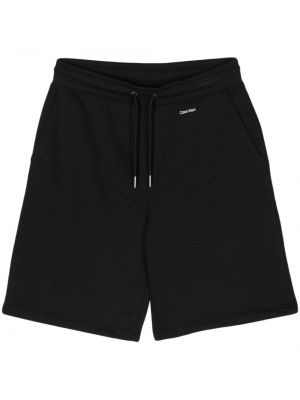 Shorts de sport à imprimé Calvin Klein noir