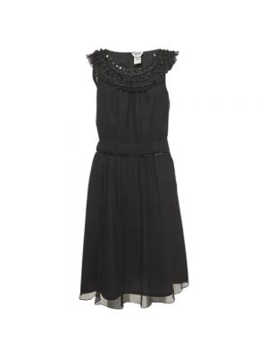 Jedwabna sukienka Moschino Pre-owned czarna