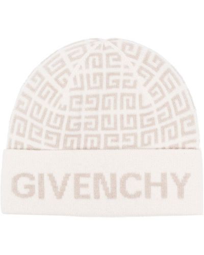 Strikket lue Givenchy hvit