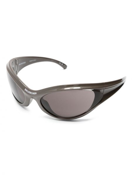 Oversized sluneční brýle Balenciaga Eyewear šedé