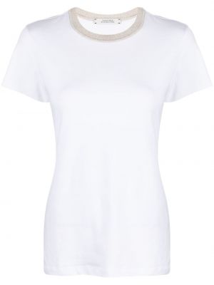 Βαμβακερή μπλούζα Dorothee Schumacher λευκό