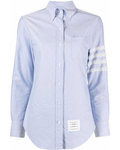 Camisa con botones manga larga Thom Browne azul
