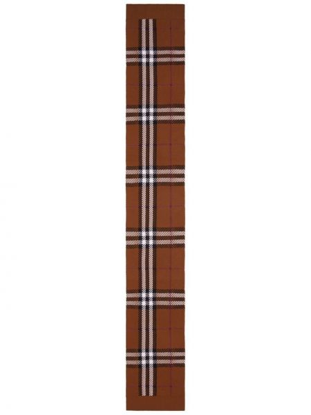Sciarpa di lana a quadri Burberry marrone