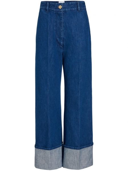 Bomuld flared jeans Patou blå