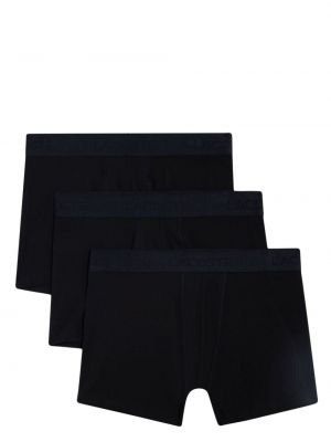 Bokserki bawełniane z nadrukiem Lacoste czarne