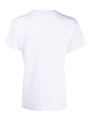 Bavlněné tričko s potiskem Roseanna bílé