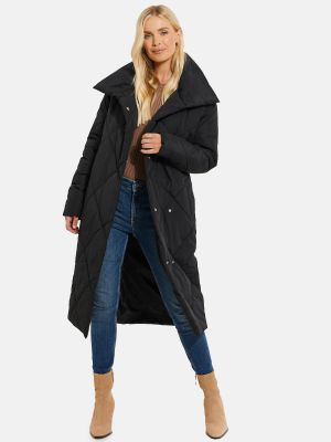 Zimný kabát Threadbare čierna
