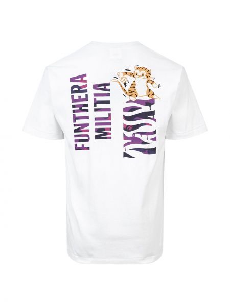 Camiseta con rayas de tigre A Bathing Ape® blanco