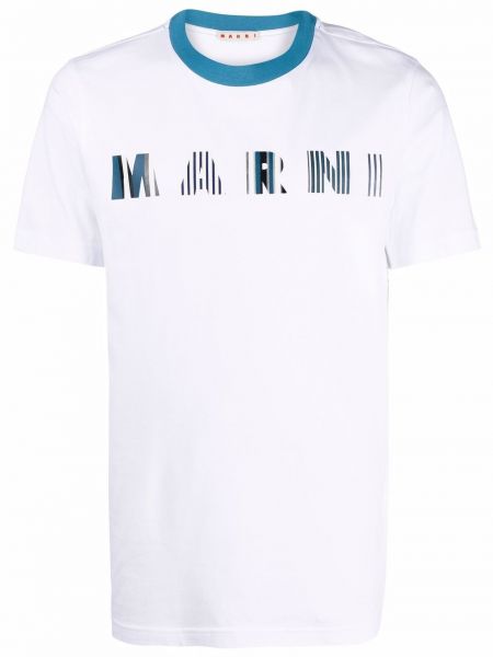 T-shirt con stampa Marni bianco