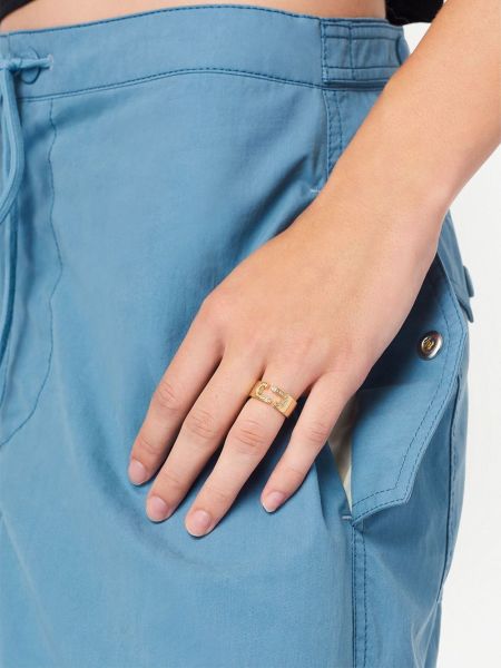 Křišťálový prsten Marc Jacobs zlatý