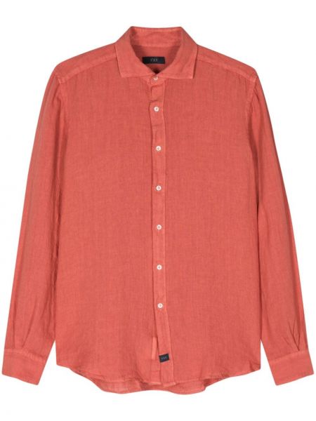 Lininė marškiniai Fay raudona