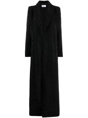 Křišťálový vlněný kabát Giuseppe Di Morabito černý