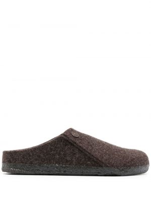 Følte ull tøfler Birkenstock brun