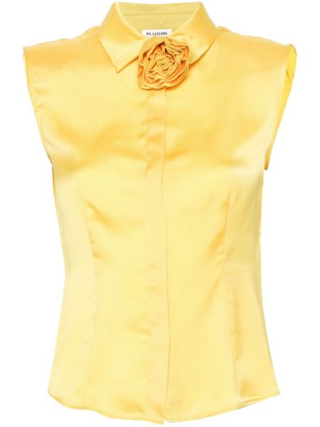 Αμάνικο πουκάμισο Blugirl κίτρινο