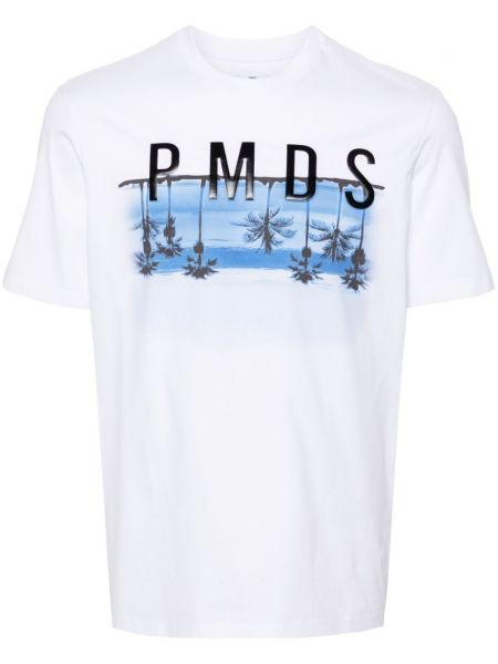 Памучна тениска Pmd бяло