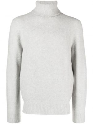 Kašmírový vlnený sveter Eleventy sivá