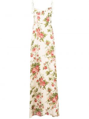 Trykt floral dress Reformation hvit