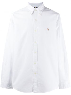 Camisa con bordado con bordado Polo Ralph Lauren blanco