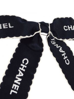 Brosche mit schleife Chanel Pre-owned blau