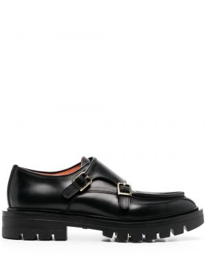 Pantofi loafer cu cataramă Santoni negru