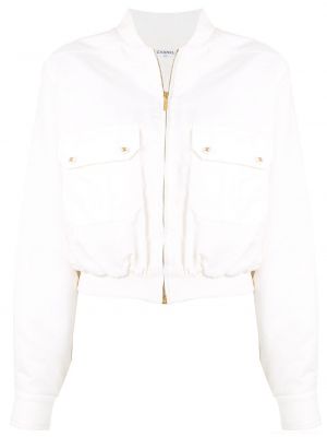 Chaqueta bomber Chanel Pre-owned blanco