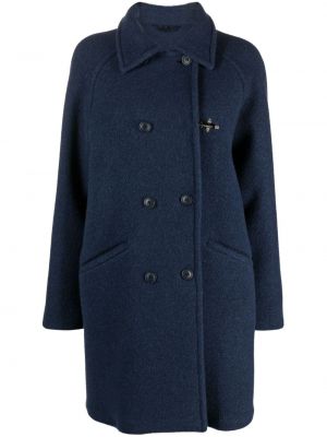 Vlněný kabát Fay modrý