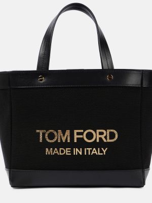 Парусиновая сумка Tom Ford, черная