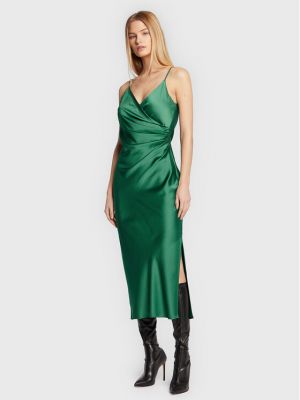 Коктейлна рокля slim Imperial зелено