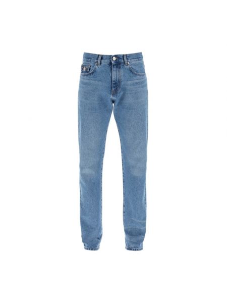Niebieskie jeansy skinny Versace