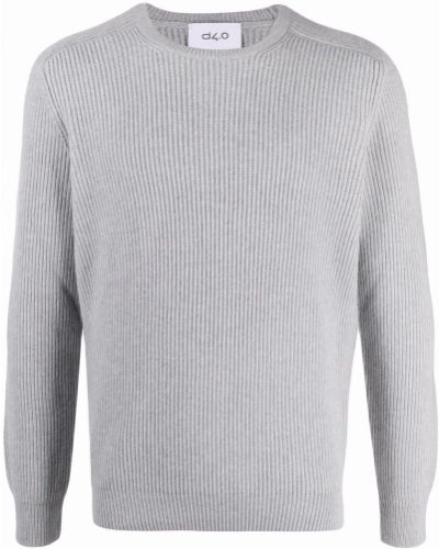 Jersey de punto de tela jersey de cuello redondo D4.0 gris