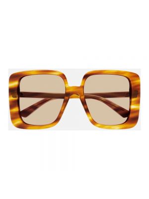 Okulary przeciwsłoneczne oversize Gucci brązowe