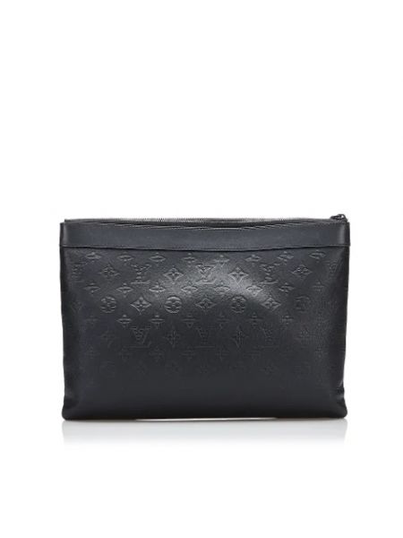 Bolso clutch de cuero Louis Vuitton Vintage negro