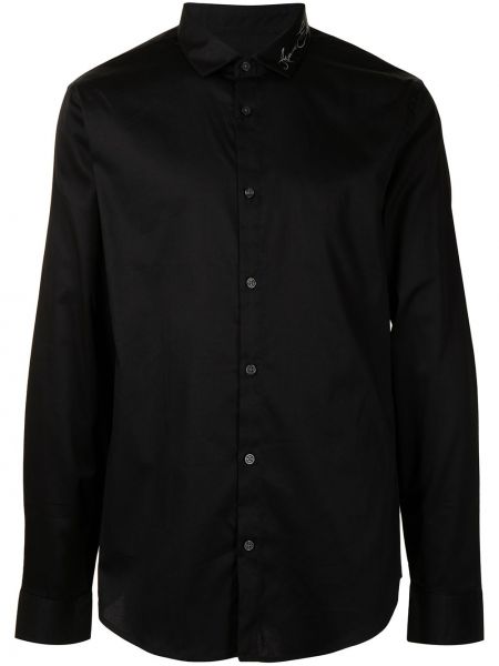 Camisa con estampado Armani Exchange negro