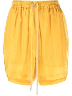 Shorts di jeans Rick Owens giallo