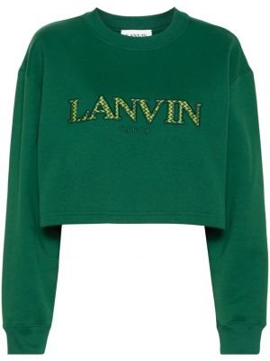 Sweatshirt mit stickerei Lanvin grün