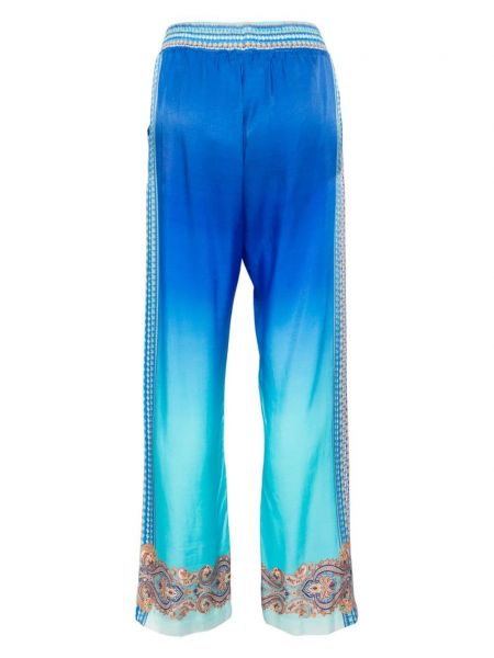 Rovné kalhoty s přechodem barev Hale Bob modré