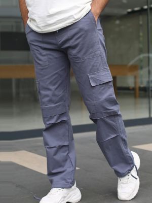 Cargo kalhoty s kapsami Madmext šedé