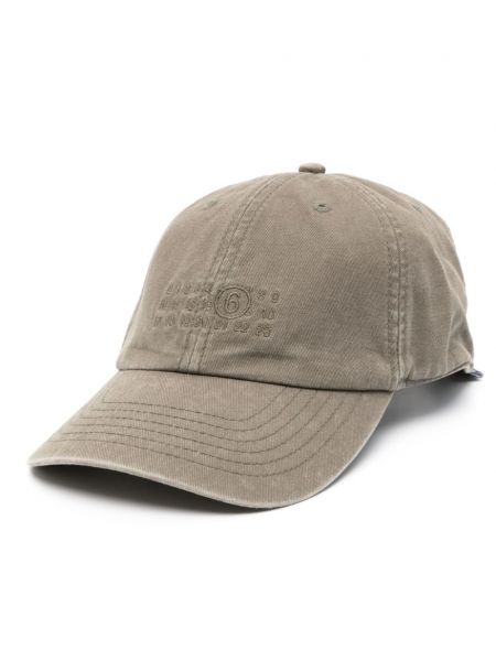 Bomuld cap Mm6 Maison Margiela grøn