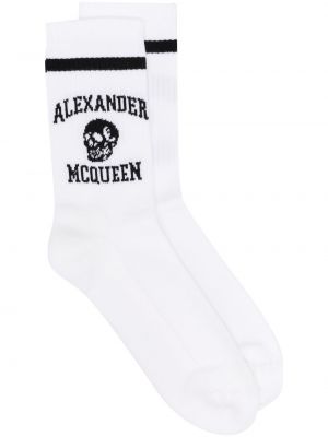 Chaussettes Alexander Mcqueen blanc
