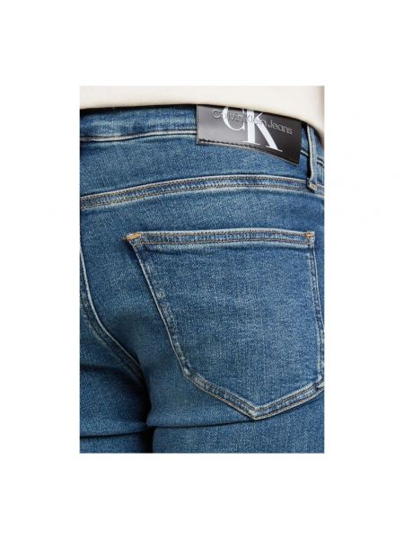 Vaqueros skinny con cremallera con bolsillos Calvin Klein Jeans azul
